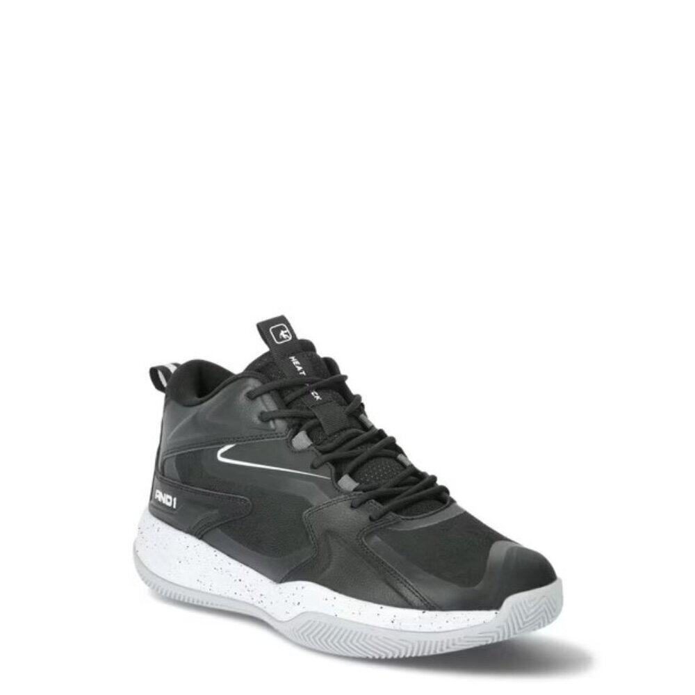 NEW  AND1 SZ 8  Men's Black Heatcheck Basketball Shoes